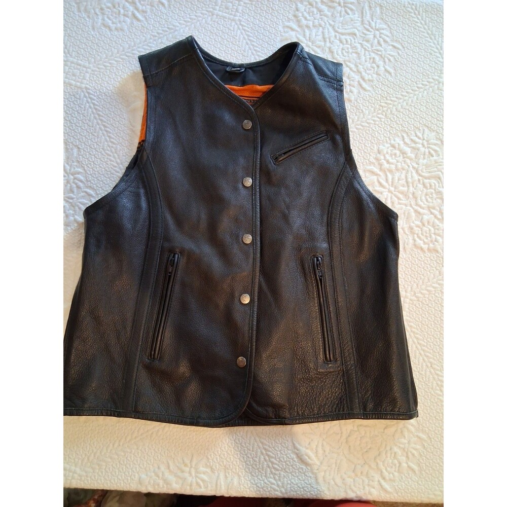 NEW First Classics Black Leather MoMotorcycle Rid… - image 1